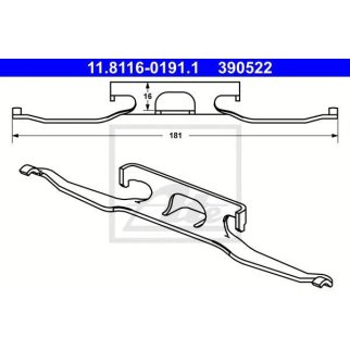 Пружина переднего суппорта ATE 11.8116-0191.1 фото