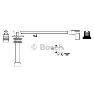 Провода высокого напряж. к-кт BOSCH 0 986 357 271 фото