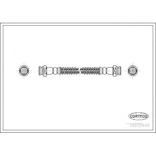 19032440_шланг тормозной задний!  Mitsubishi Carisma/Space Star all 95> L=230 фото