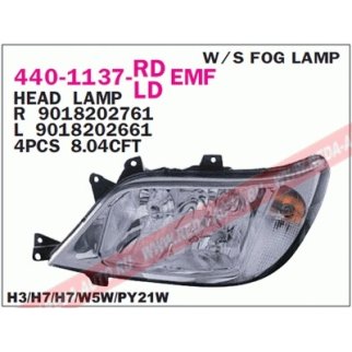 Фара левая DEPO 440-1137L-LDEMF фото