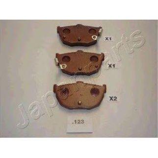 Колодки тормозные задние дисковые к-кт Japanparts PP-123AF фото