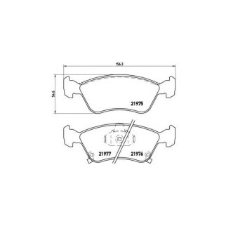 Колодки тормозные передние к-кт brembo P 83 041 фото