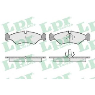 Колодки тормозные задние дисковые к-кт Lpr 05P1614 фото
