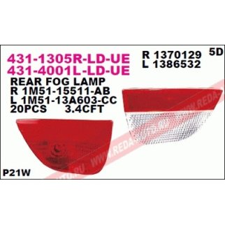 Фонарь задний в бампер левый DEPO 431-4001L-LD-UE фото