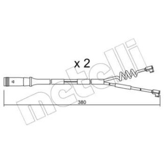 Датчик износа колодок METELLI _SU.175K фото