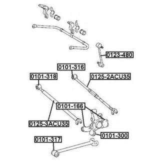 Сайлентблок ASVA 0101-166 фото