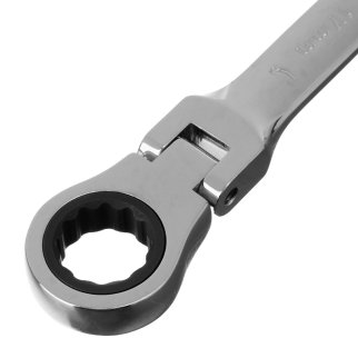 Ключ комбинированный 17мм трещоточный шарнирный MATRIX фото 4