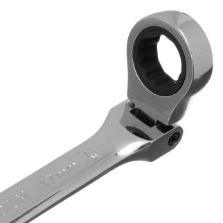 Ключ комбинированный 17мм трещоточный шарнирный MATRIX фото 1