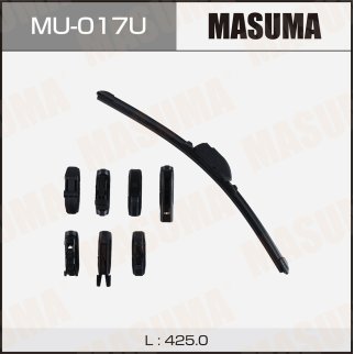 Щетка стеклоочистителя 425 мм бескаркасная 1 шт MASUMA Nano Graphite MU-017U фото