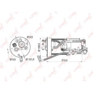Фильтр топливный LYNXauto LF955M фото
