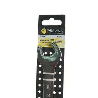 Ключ комбинированный 17мм трещоточный шарнирный ЭВРИКА фото 1