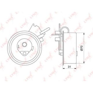 Ролик ГРМ LYNXauto PB1187 фото