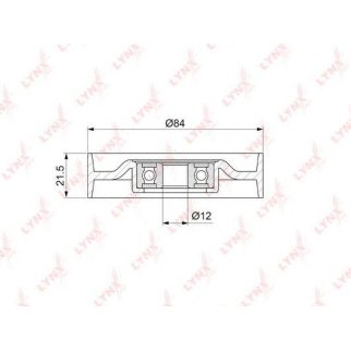 Ролик-натяжитель ручейкового ремня LYNXauto PB-5052 фото