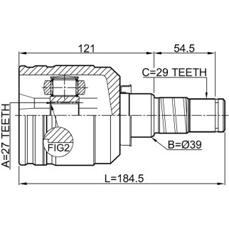 ШРУС внутренний FEBEST 0211-A32MTLH фото 2