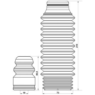 Пыльник переднего амортизатора с отбойником комплект KSHB-SPORIIIF-KIT фото 2