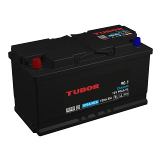 Аккумуляторная батарея TUBOR Classic 6СТ90 прям. 353х175х190 720А фото