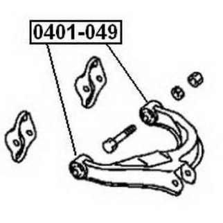 Сайлентблок верхнего рычага подвески зад прав/лев фото