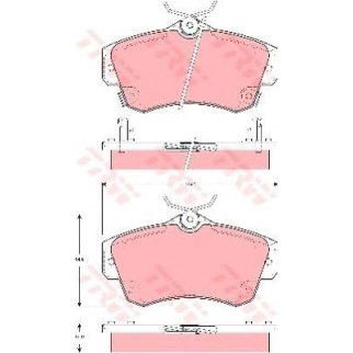 Колодки тормозные передние к-кт TRW GDB4118 фото