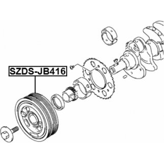 Шкив коленвала FEBEST SZDS-JB416 фото 2