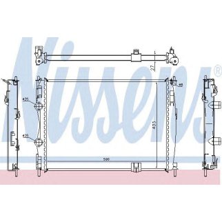 Радиатор основной Nissens 67367 фото