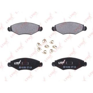 Колодки тормозные передние к-кт LYNXauto BD-6106 фото