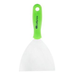 Шпательная лопатка из нержавеющей стали, 120 мм, пластмассовая ручка СИБРТЕХ 85549 фото 3