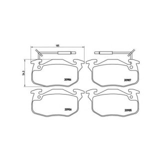 Колодки тормозные передние к-кт Brembo P 68 010 фото