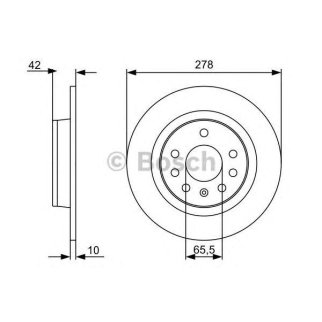 0 986 479 515_диск тормозной задний! Opel Astra/Zafira 1.8-2.2i/1.7-1.9CDTI 05> фото