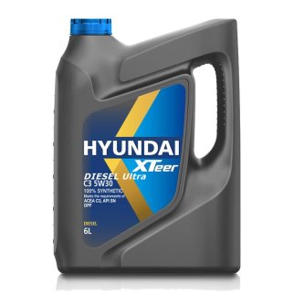 Масло моторное Hyundai Xteer DPF Diesel Engine Oil 5W30 C3 синт.6л HYUNDAI XTEER фото 1