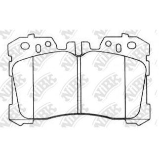Колодки тормозные передние к-кт NiBK PN1833 фото