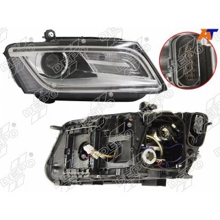 Фара прав AUDI: Q5 (8R) 13- ЛИНЗОВАН С РЕГ.МОТОР , (КСЕНОН) , ДИОД фото