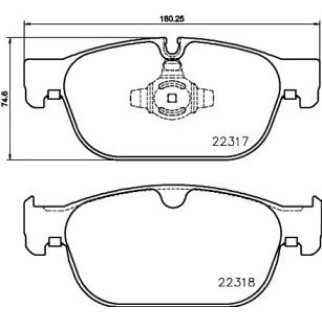 Колодки тормозные передние к-кт Brembo P 86 027 фото