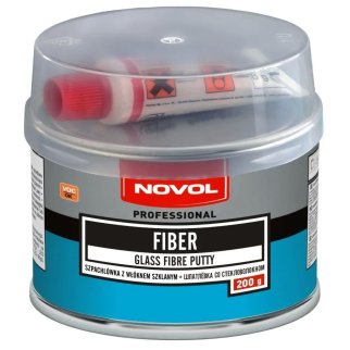 Шпатлевка NOVOL FIBER ремонтная 0,2кг фото
