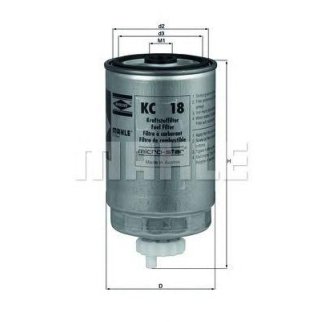 Фильтр топливный MAHLE KC 18 фото
