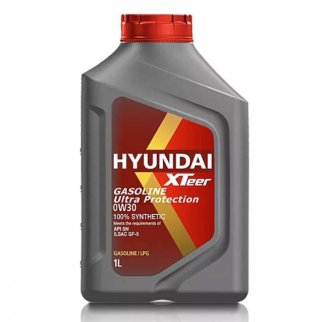 Масло моторное Hyundai Xteer Gasoline Ultra Protection 0W-30 1 л 1011122 фото