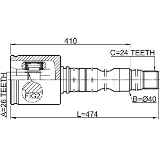 ШРУС внутренний FEBEST 0111-ACV40RH фото 2