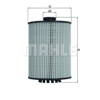 Фильтр масляный MAHLE _OX 983D фото 2