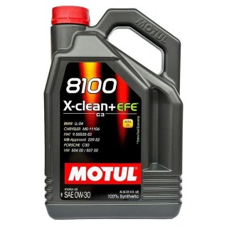 Масло моторное Motul 8100 X-clean + EFE 0W-30 синтетическое 4л. фото