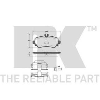 Колодки тормозные NK _223333 фото