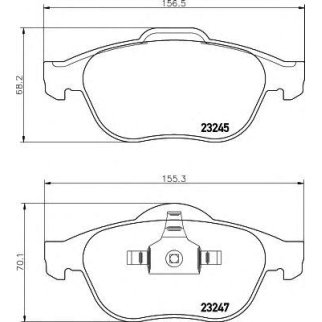 Колодки пер.RENAULT MEGANE II 04=> фото
