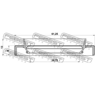 Сальник привода FEBEST 95HBY-41610813L фото