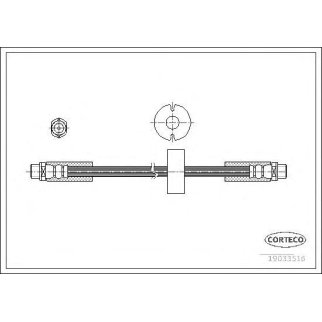 Шланг тормозной CORTECO 19033516 фото