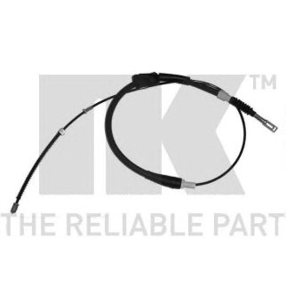 Трос стояночного тормоза задний левый / AUDI-80 (барабанные тормоза) 78~88 фото