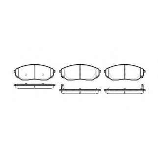 Колодки тормозные передние к-кт REMSA 1041.02 фото