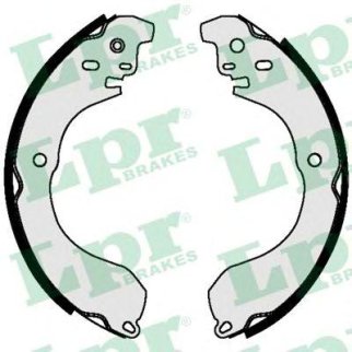 Колодки барабанные к-кт Lpr 09480 фото