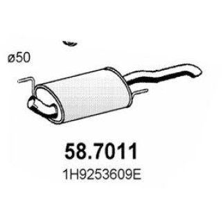 Глушитель основной ASSO 58.7011 фото