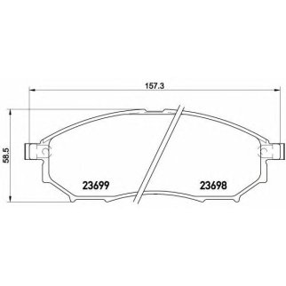 Колодки торм.пер. фото