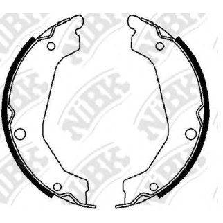 Колодки барабанные к-кт NiBK FN0631 фото