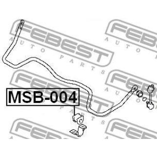 Втулка (сайлентблок) заднего стабилизатора FEBEST MSB-004 фото