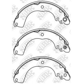 Колодки барабанные к-кт NiBK FN1267 фото